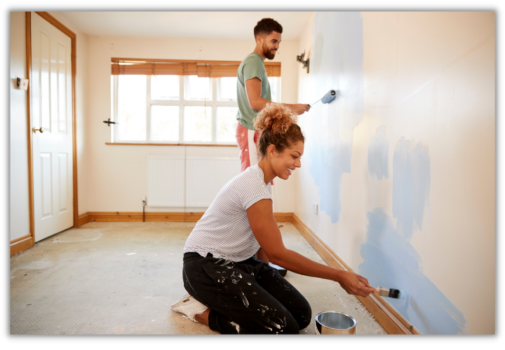 Painting spruces up interiors and exteriors
